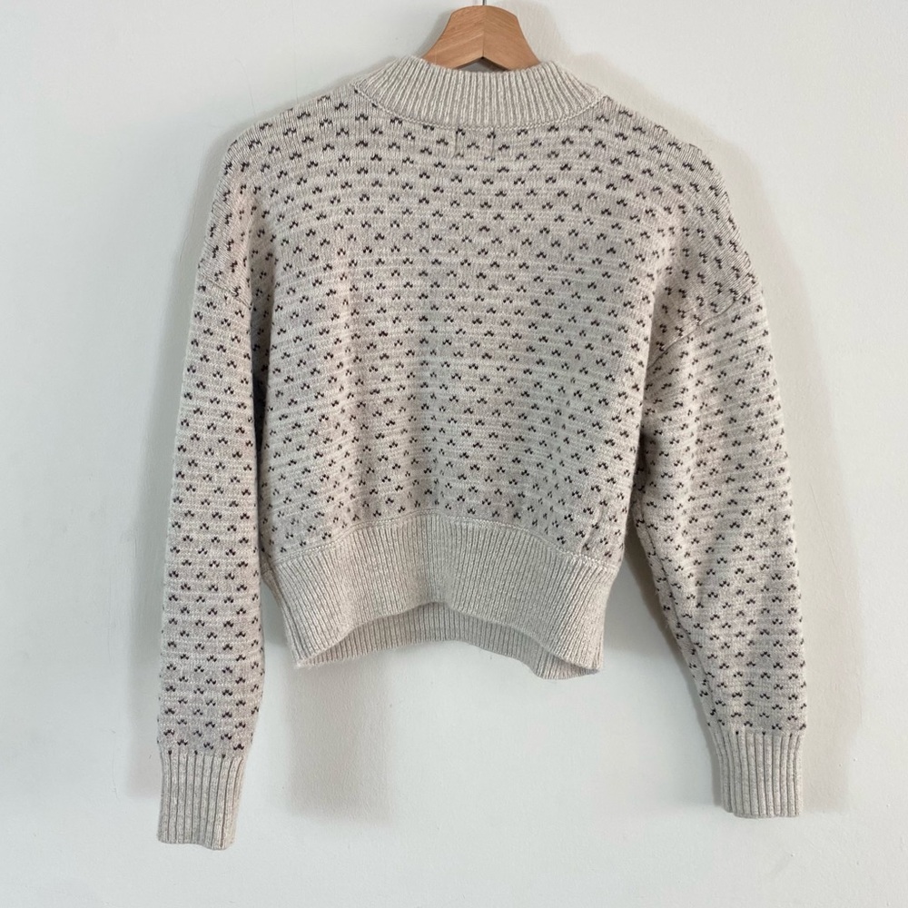 Urban Outfitters BDG Jesse Half-Zip Sweater Tan Brown and Neon Green - XS - Picture 15 of 16